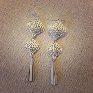 Stella & Dot silver earrings